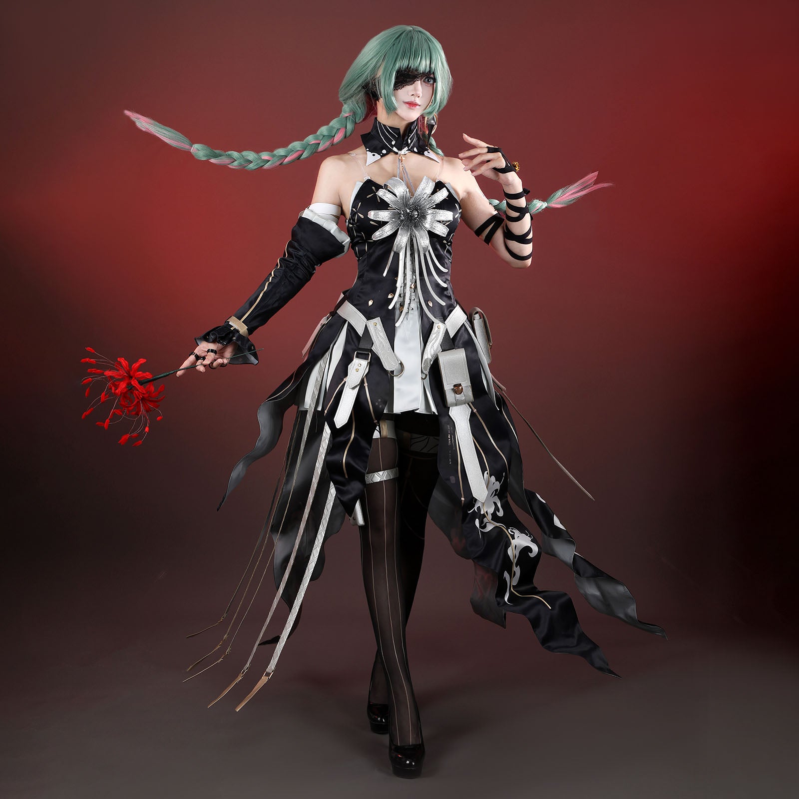 Wuthering Waves Havoc Phrolova Cosplay Costumes Women's Black Dress Themed Carnival Outfits