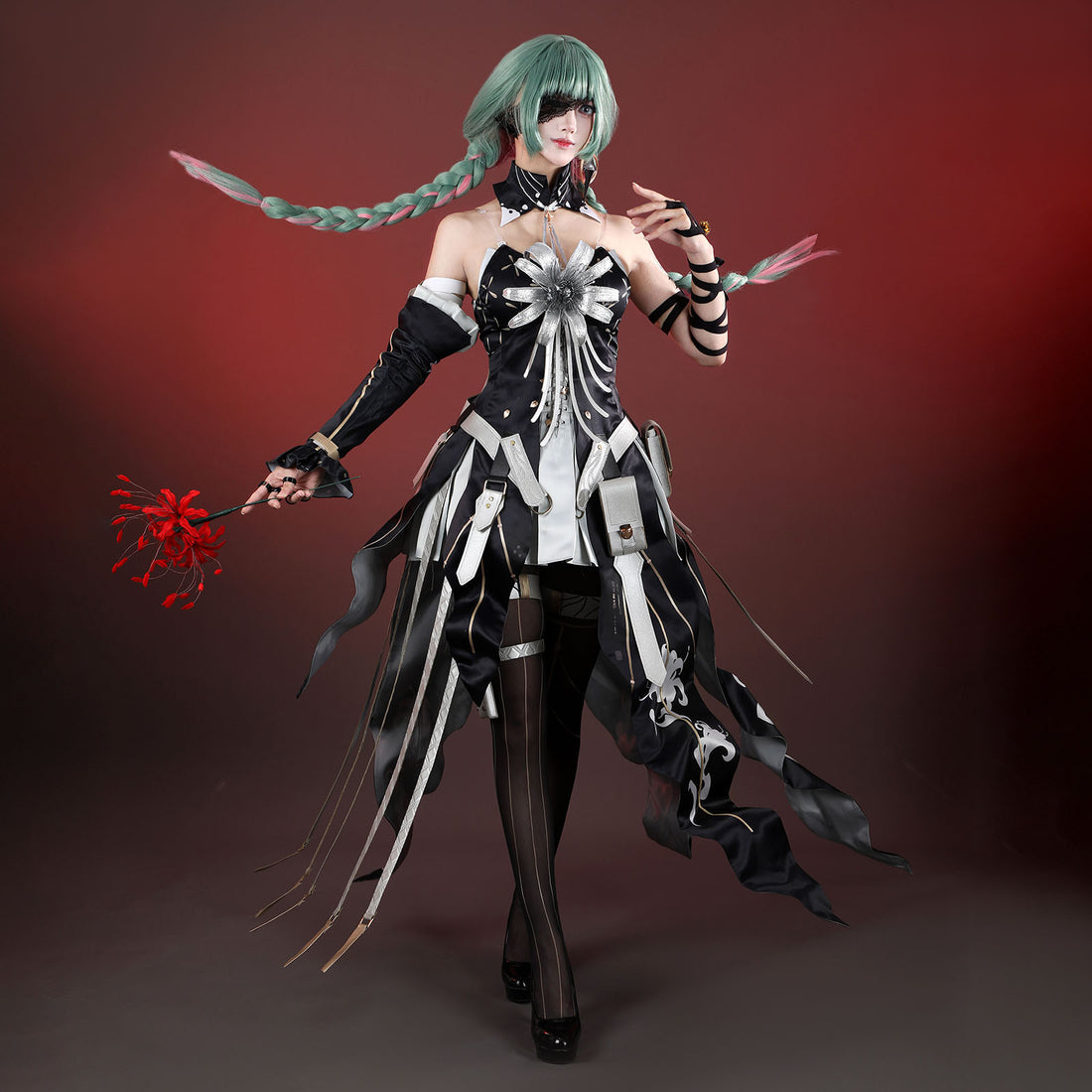 Wuthering Waves Havoc Phrolova Cosplay Costumes Women's Black Dress Themed Carnival Outfits