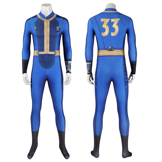 Movie Fallout Vault Season 1 No. 33 Lucy Male Sheltersuit Jumpsuit Cosplay Costumes