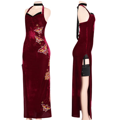 Resident Evil 4 Ada Wong Cheongsam Cosplay Costumes