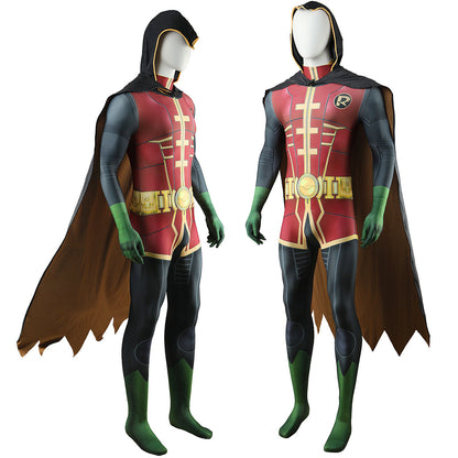 Robin Damian Wayne DC Comic Jumpsuit Cosplay Costume