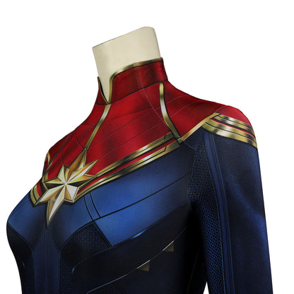 The Marvels Captain Marvel Carol Danvers Female Jumpsuit Cosplay Costumes