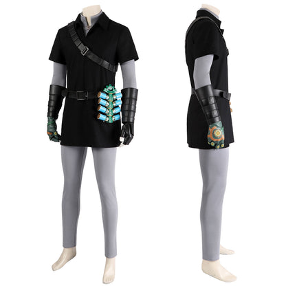 The Legend of Zelda Tears of the Kingdom Link Dark Tunic Cosplay Costumes