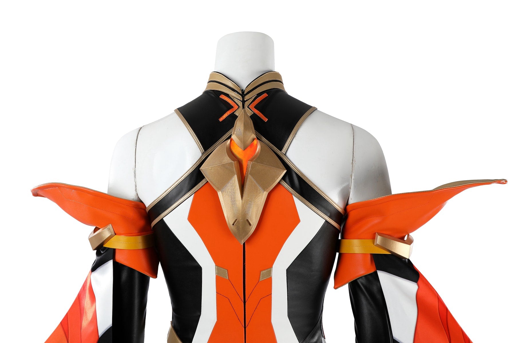 Overwatch Anran Orange Outfit Top Level Fullset Cosplay Costumes