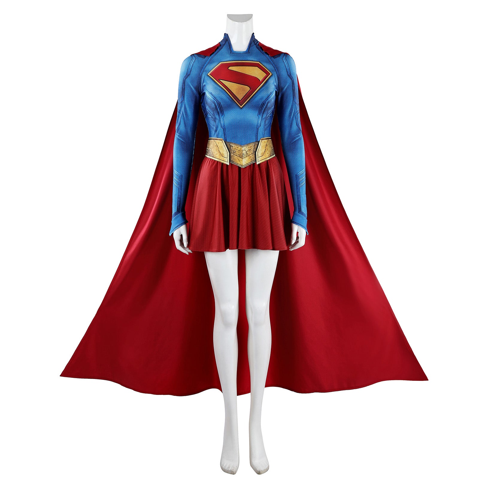 Supergirl Kara Zor-El Jumpsuit Superwoman Cosplay Costumes