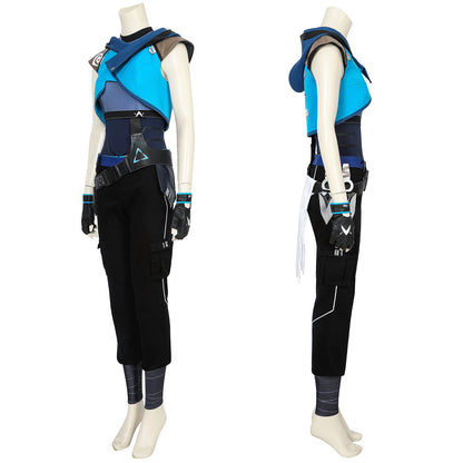 Valorant Jett Outfit Female Fullset Cosplay Costumes