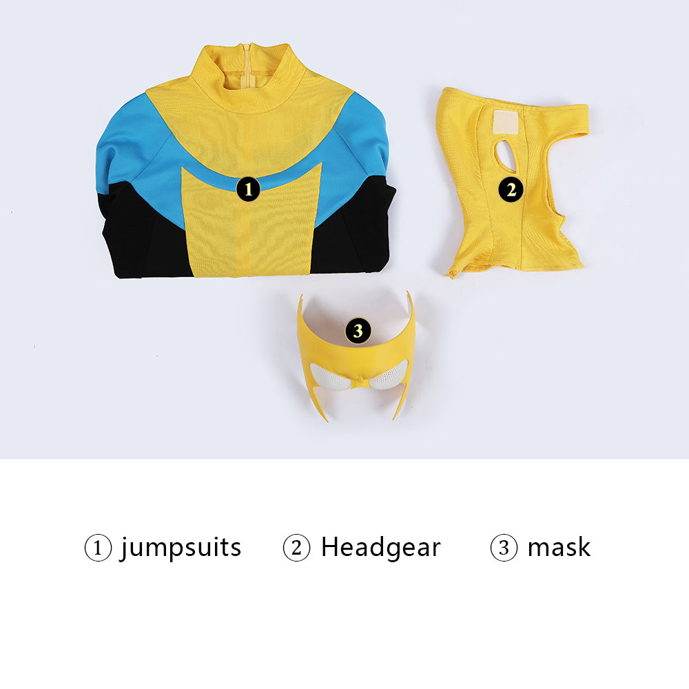 Invincible Mark Grayson Man Cosplay Costumes Halloween Theme Party Top Outfits