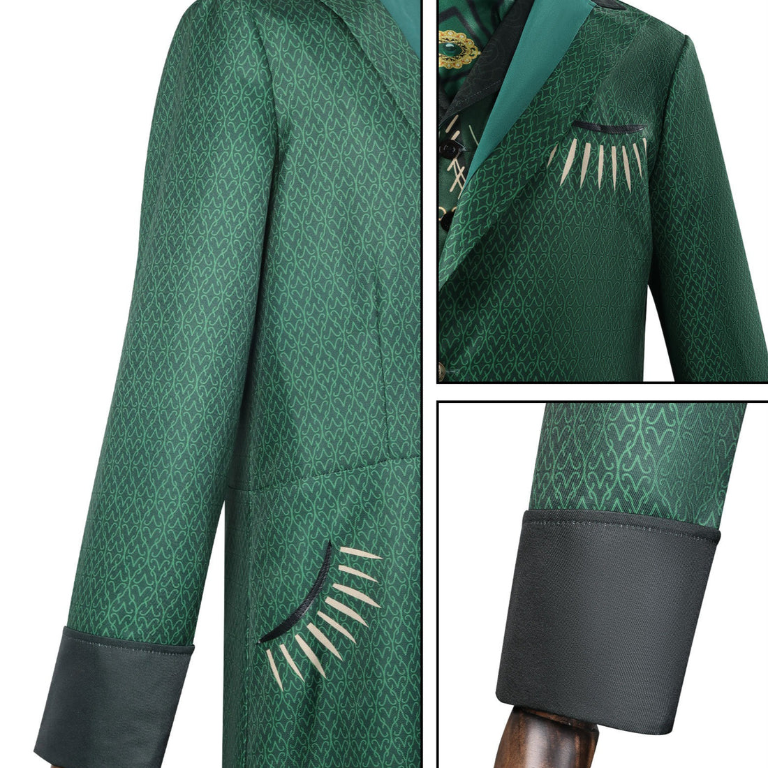 Wicked The Wonderful Wizard of Oz Green Suit Cosplay Costumes