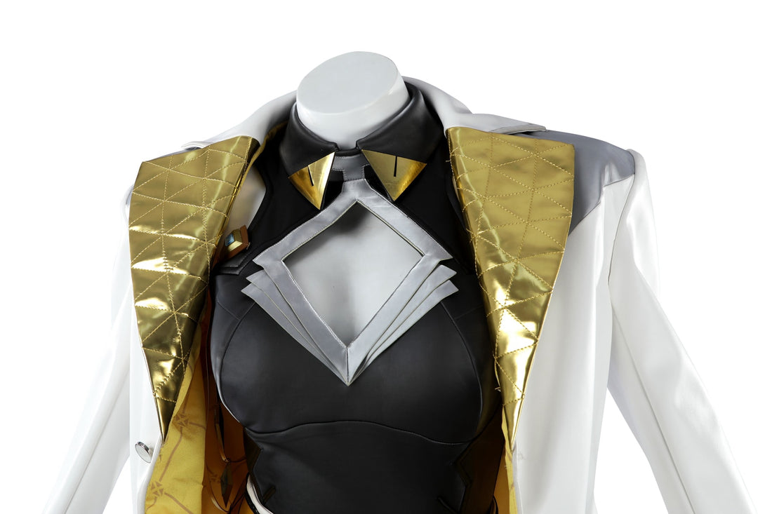 Overwatch Domina Golden Outfit Top Level Fullset Cosplay Costumes