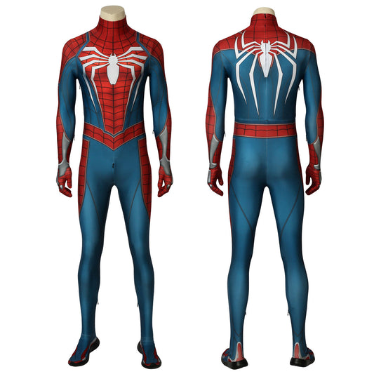 Spider-Man PS4 Advanced Suit Male Jumpsuit Cosplay Costumes with Sole and Zipper
