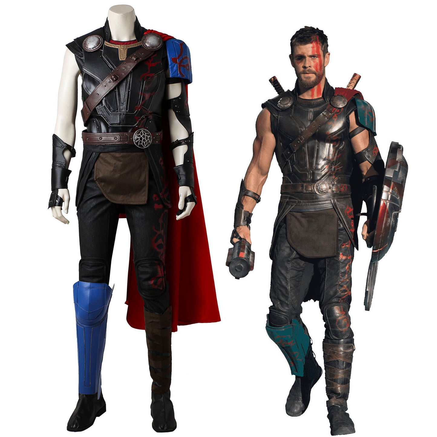 Marvel Thor 3 Ragnarok Thor Suit Ver 1 Male Fullset Cosplay Costumes