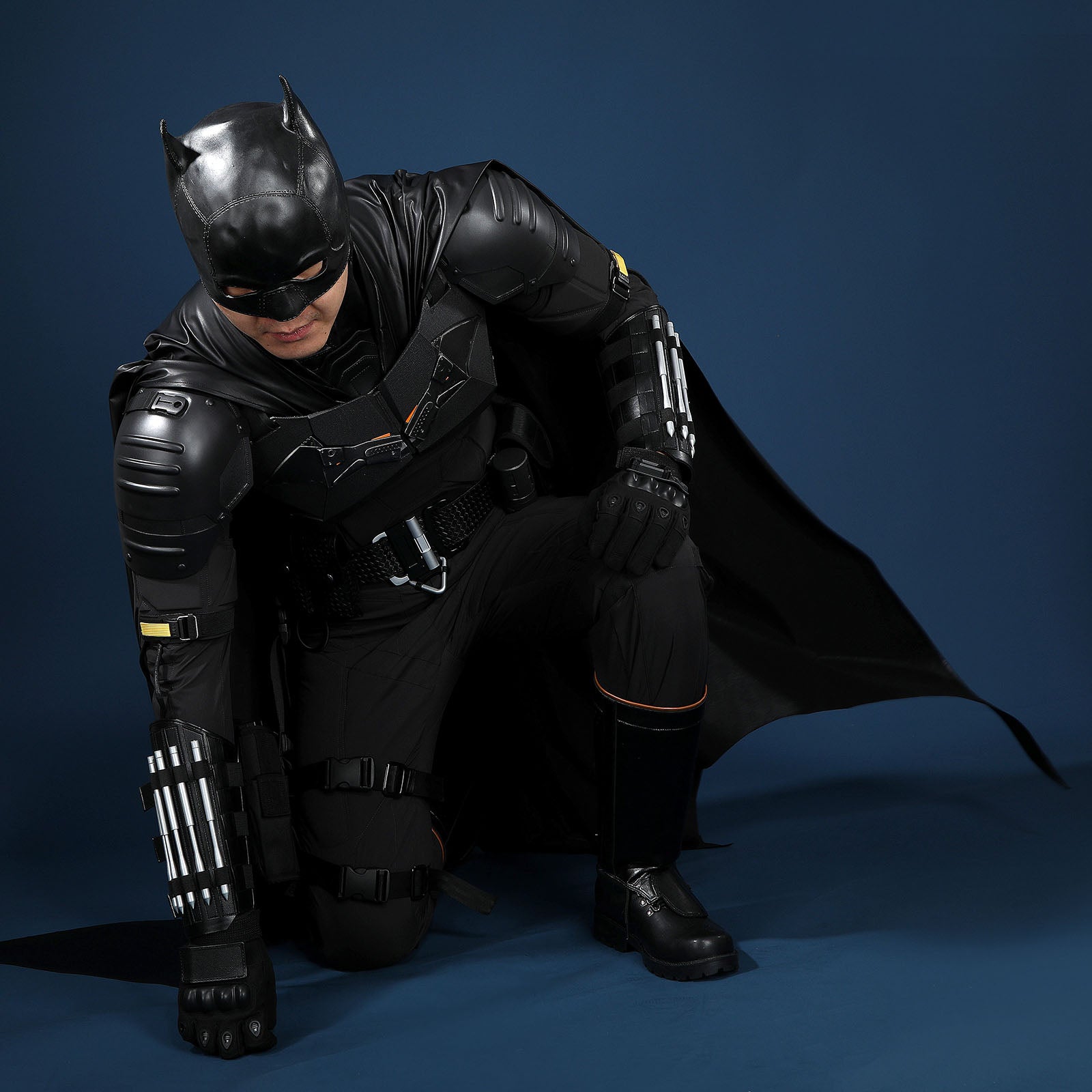 The Batman 2022 Bruce Wayne Cosplay Costumes Robert Pattinson Halloween Themed Party Outfits