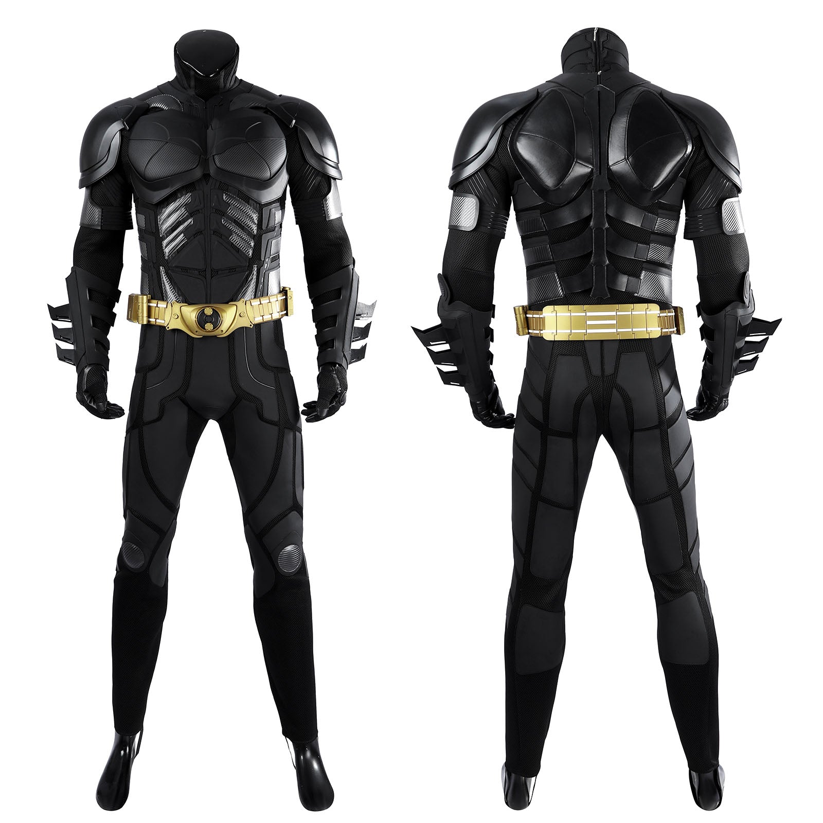 The Dark Knight Rises Batman Bruce Wayne Cosplay Costumes Halloween Themed Party Outfits