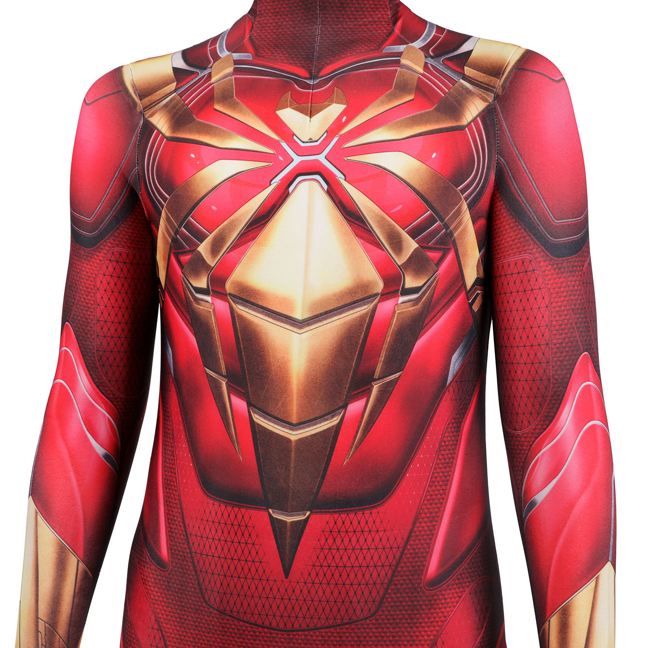 Marvel's Spider-Man Iron Spider Armor Kids Jumpsuit Cosplay Costumes