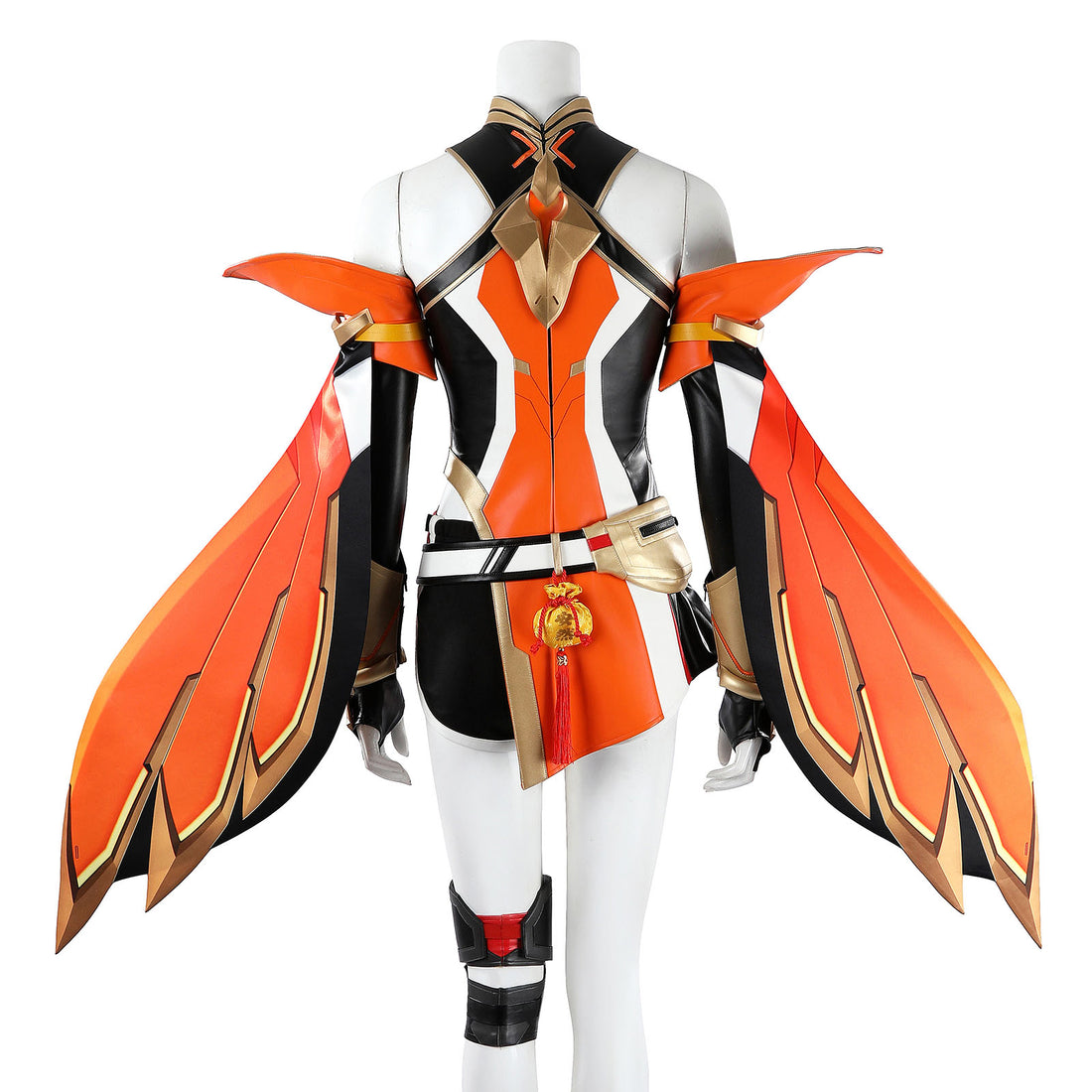 Overwatch Anran Orange Outfit Top Level Fullset Cosplay Costumes