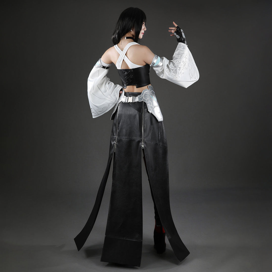 Final Fantasy VII Revelation Tifa Lockhart Black Mage Battle Suit Cosplay Costumes Themed Outfits