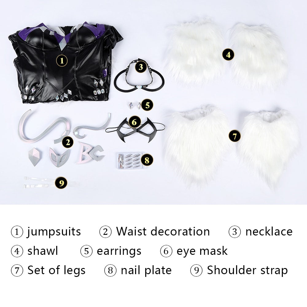 Marvel Rivals Black Cat Felicia Hardy Halloween Outfit Cosplay Costumes