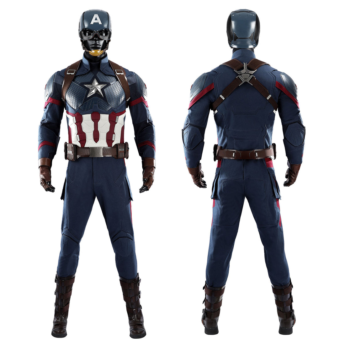 Avengers: Endgame Captain America Steve Rogers Pro Cosplay Costumes