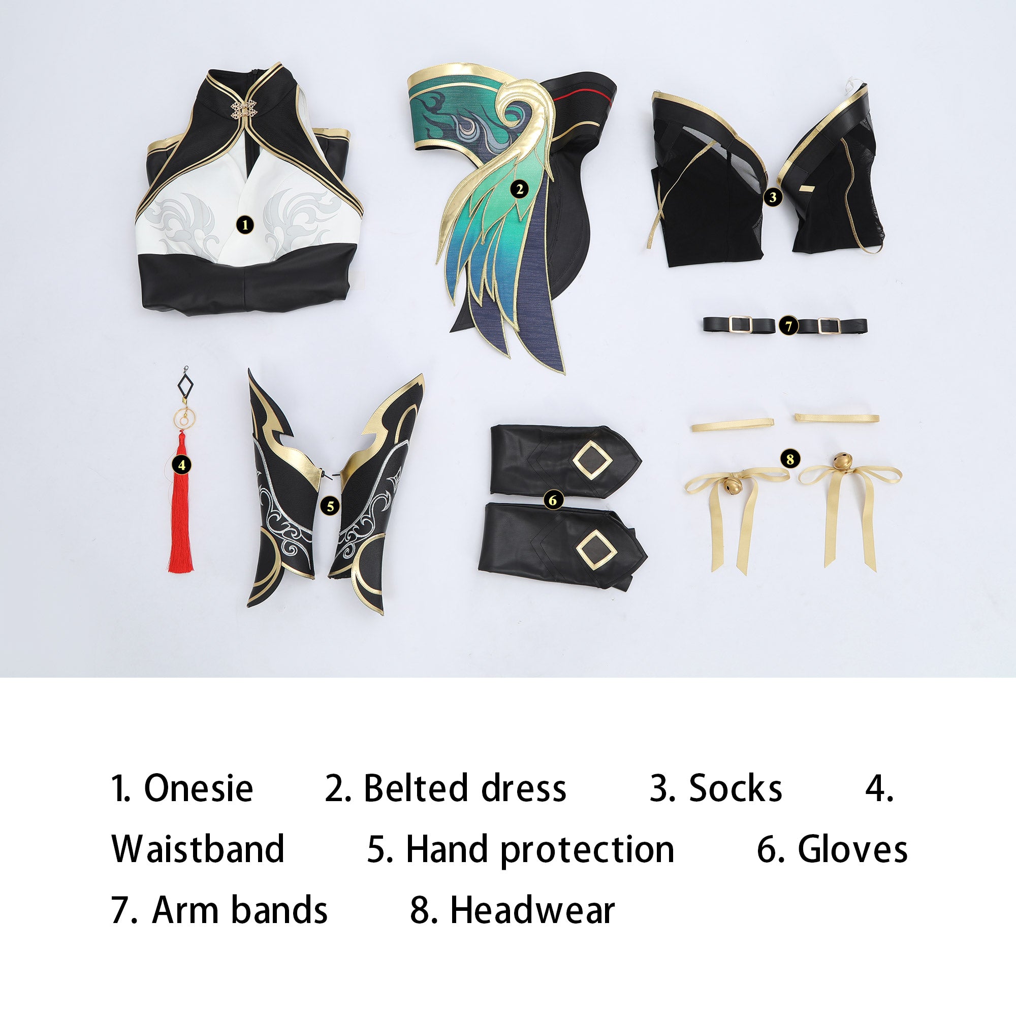 Naraka: Bladepoint Feria Shen X Overwatch DVA Fullset Cosplay Costumes