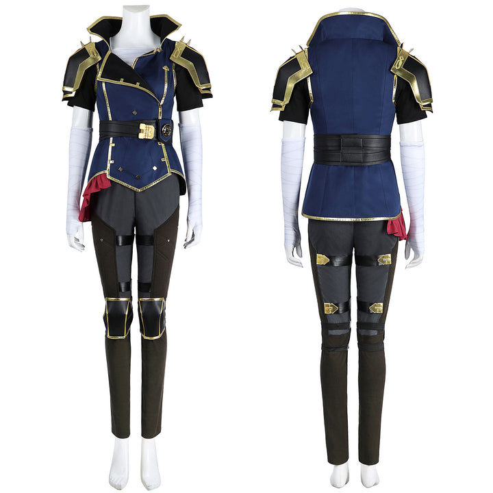 LOL Arcane 2 VI Female Top Level Cosplay Costumes