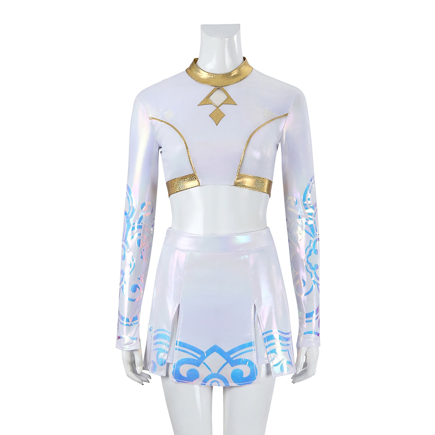 KPop Demon Hunters Zoey White Stage Outfit Cosplay Costumes