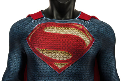 Superman Man of Steel Clark Kent Male Jumpsuit Cosplay Costumes