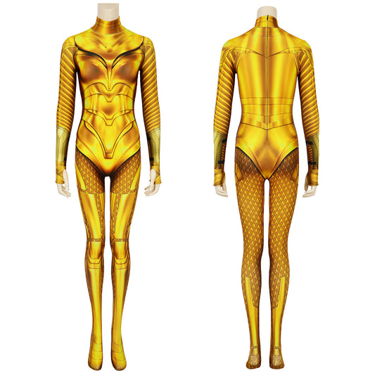 Wonder Woman 1984 WW84 Diana Prince GOLDEN ARMOR Jumpsuit Cosplay Costumes