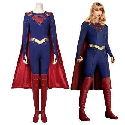 Supergirl Kara Zor -El Female Fullset Cosplay Costumes