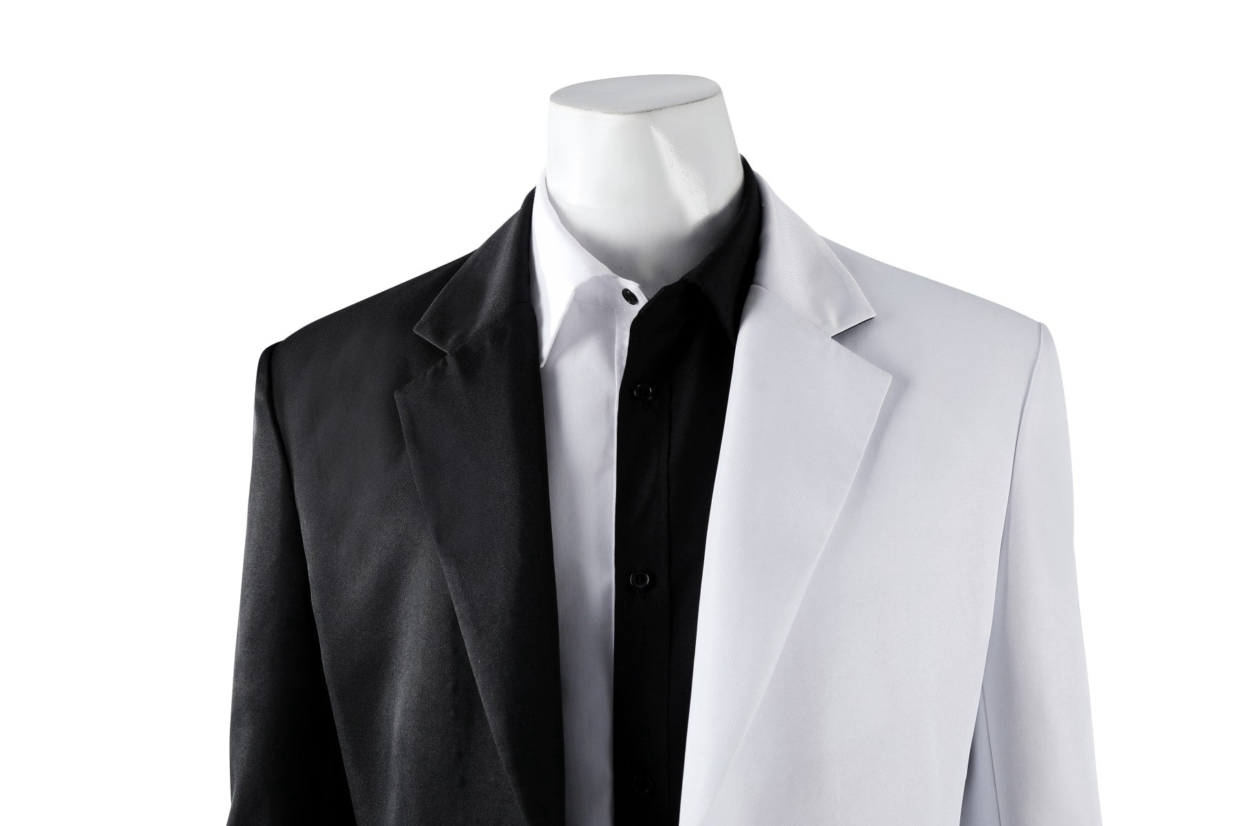 Absolute Two Face Black White Cosplay Costumes Absolute Batman Halloween Themed Party Outfits