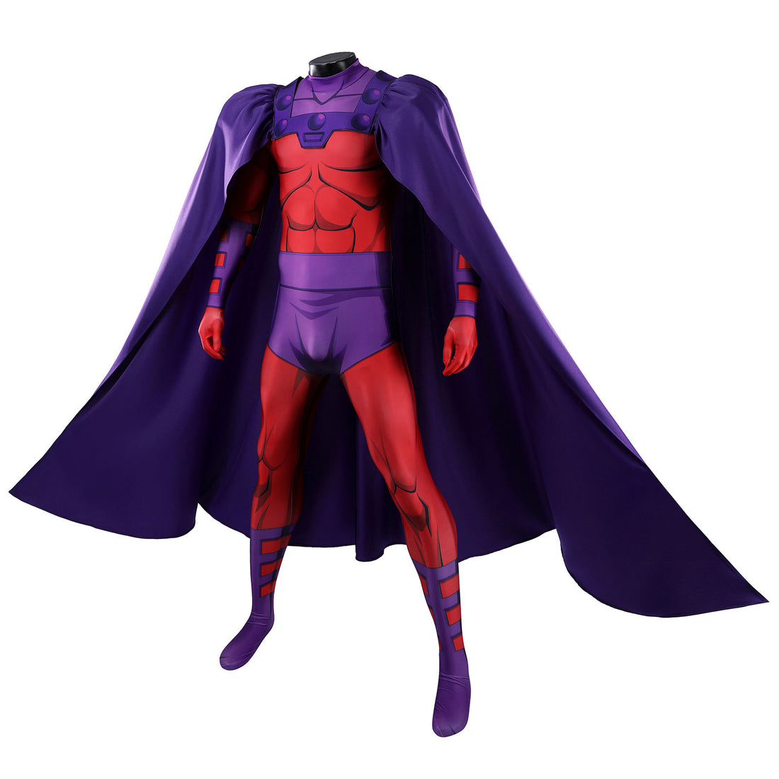 X-Men '97 Magneto Jumpsuit with Cloak Helmet Cosplay Costumes