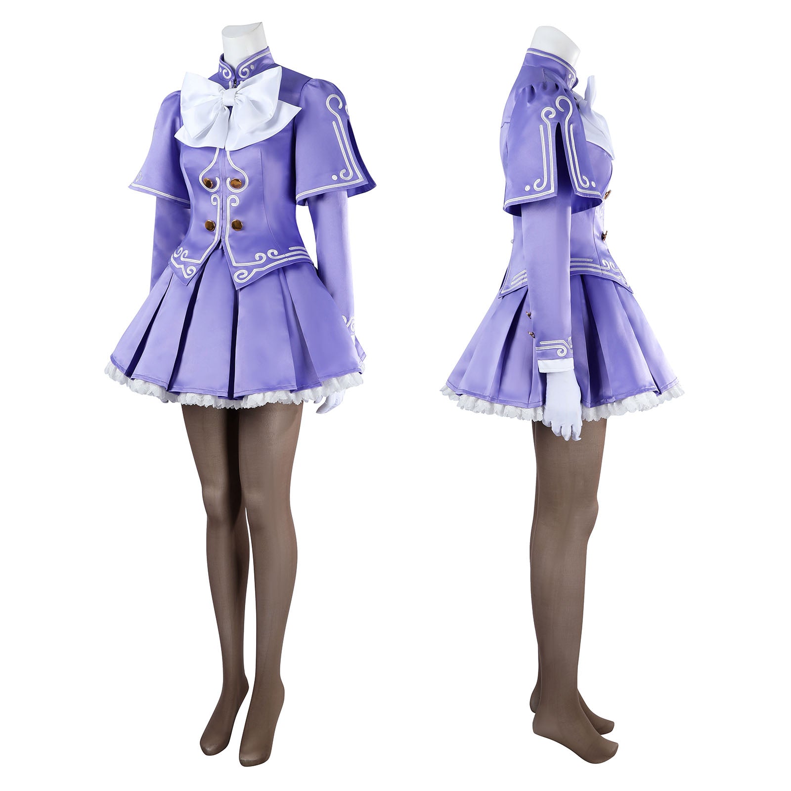 Street Fighte 6 INGRID Cosplay Costumes Purple Dress Women Themed Party Outfits