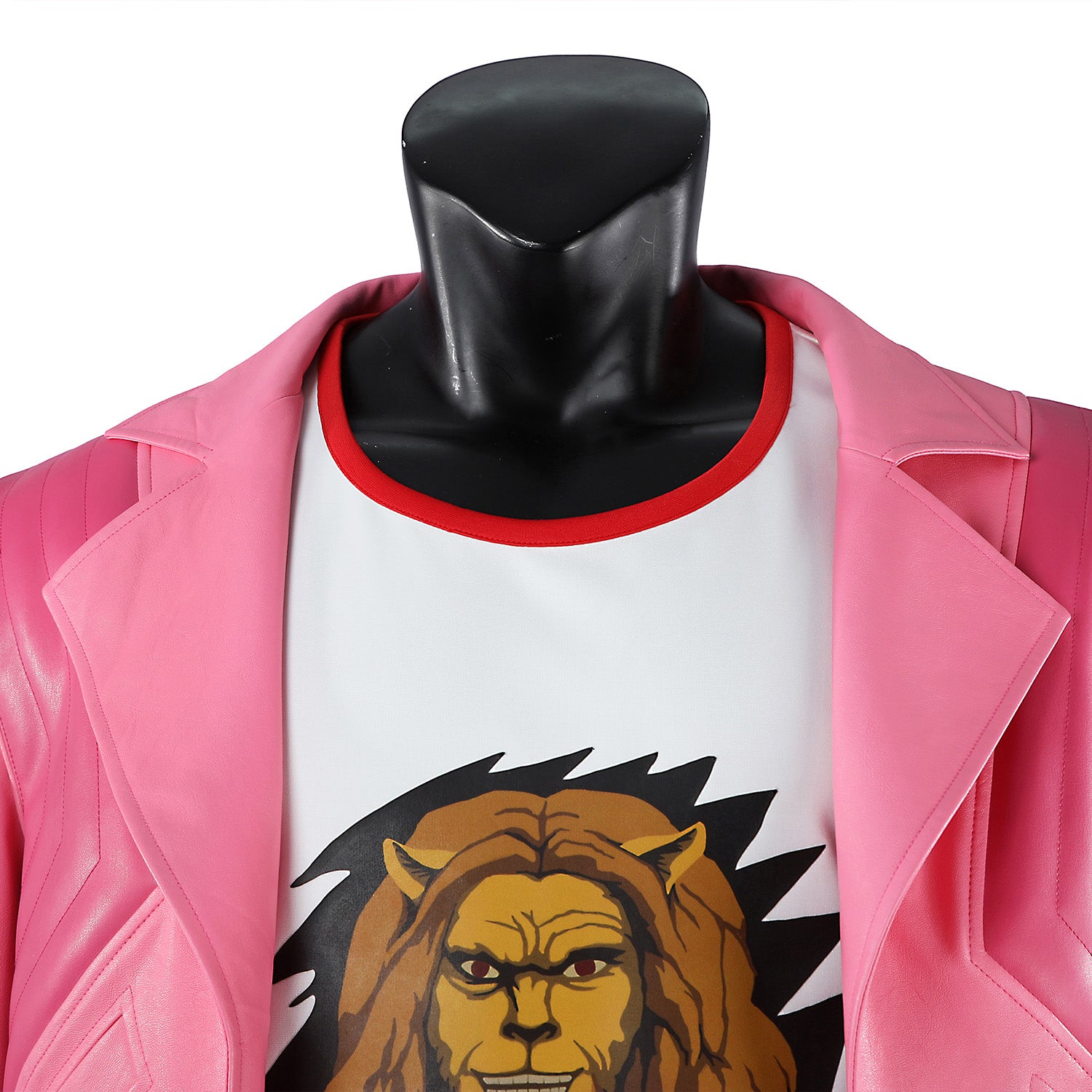 Minecraft Trash Man Garrett Pink Leather Jacket Cosplay Costumes