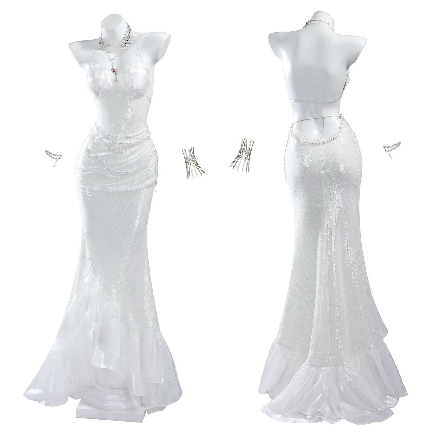 Pre-order Path to Nowhere L.L. Interlude‌‌ White Dress Top Level Cosplay Costumes