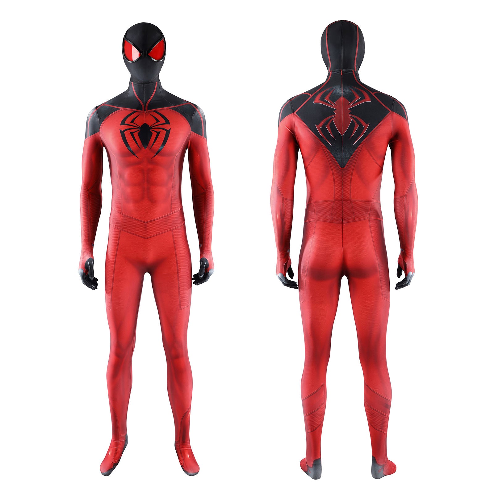 Spider-Man Scarlet Spider Cosplay Costumes Halloween Red Jumpsuit for Themed Party Outfit
