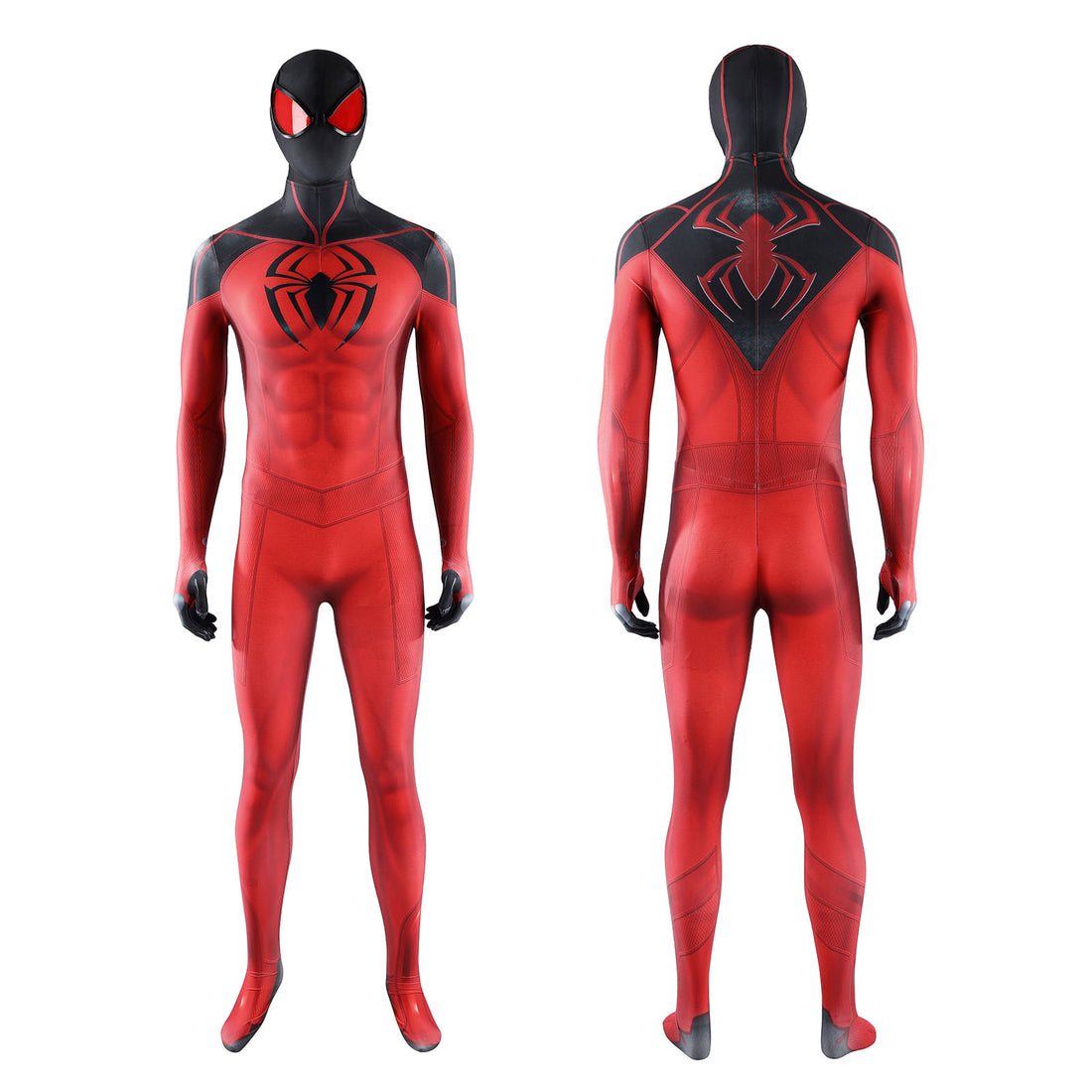 Spider-Man Scarlet Spider Cosplay Costumes Halloween Red Jumpsuit for Themed Party Outfit