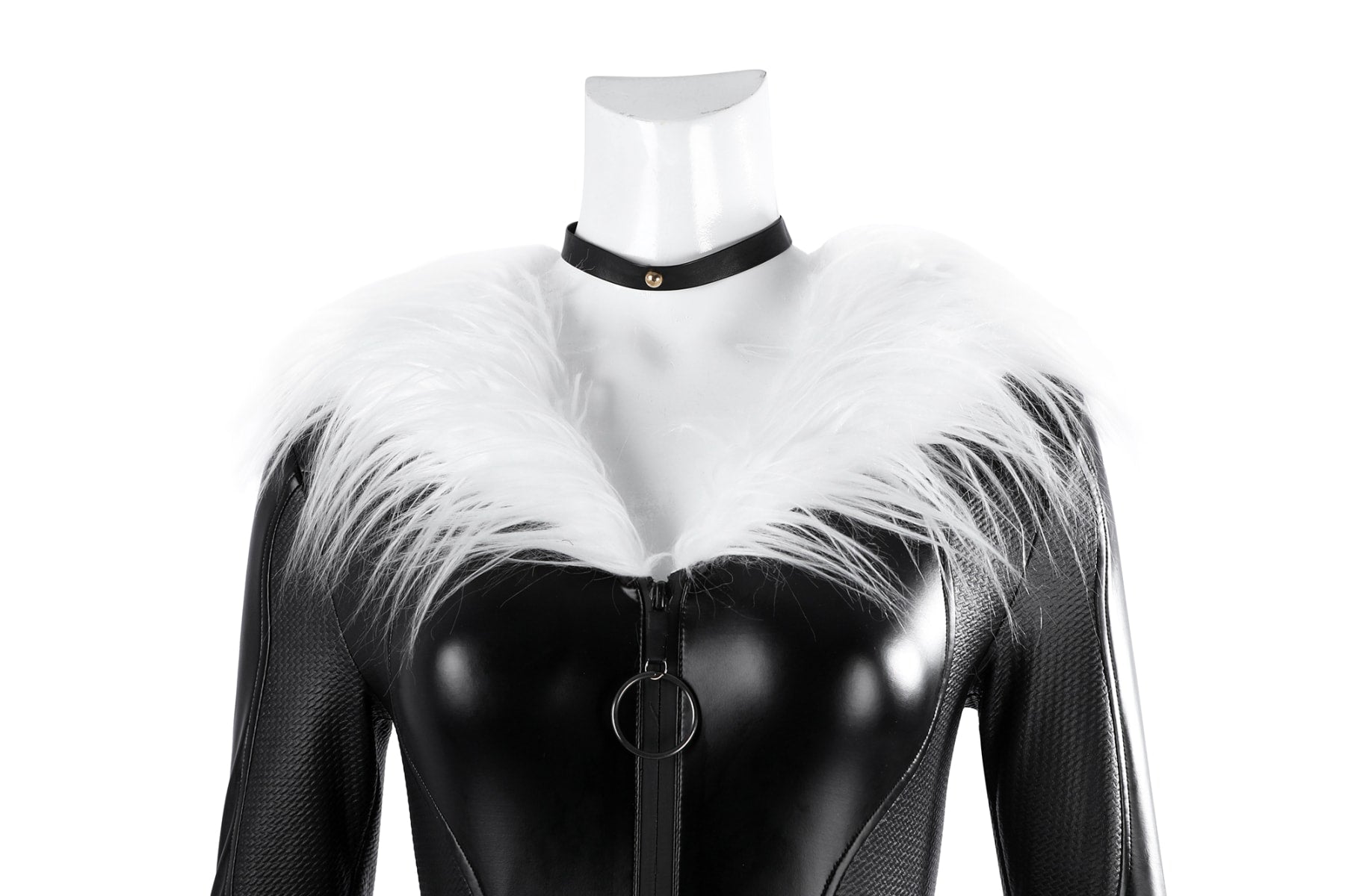 Fortnite Black Cat Top Level Leather Jumpsuit Cosplay Costumes Themed Carnival Outfits