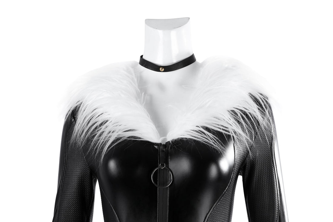 Fortnite Black Cat Top Level Leather Jumpsuit Cosplay Costumes Themed Carnival Outfits