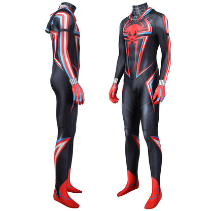 Spider-Man Miles Morales 2099 Suit Male Hoodie Jumpsuit Cosplay Costumes