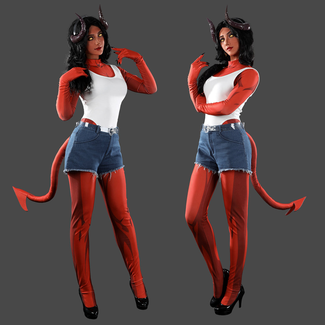 Dispatch Malevola Jumpsuit and Jeans Outfit Cosplay Costumes