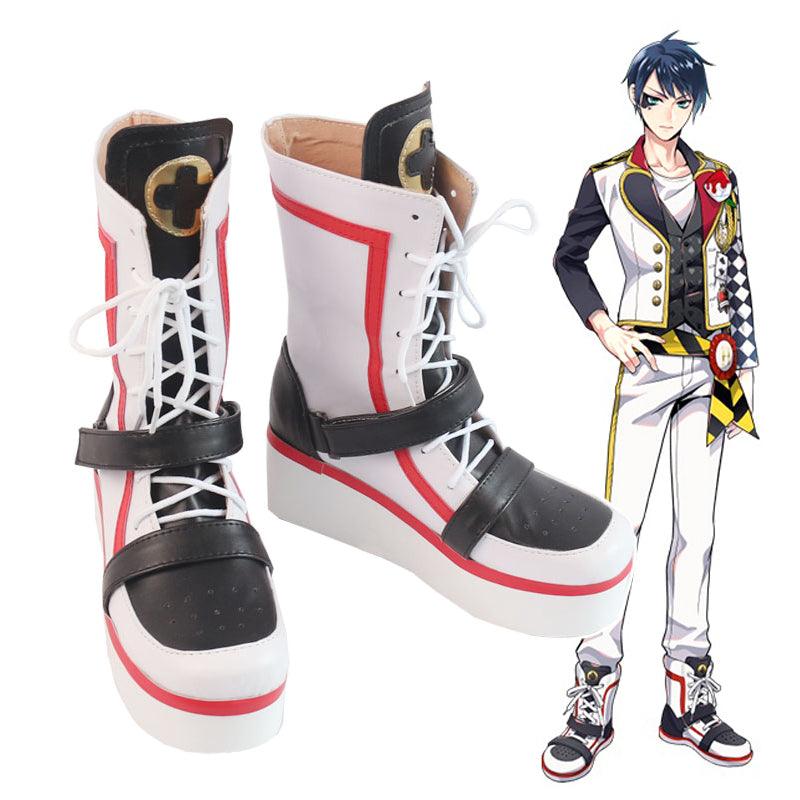 game twisted wonderland deuce spade trey clover cosplay boots shoes for carnival
