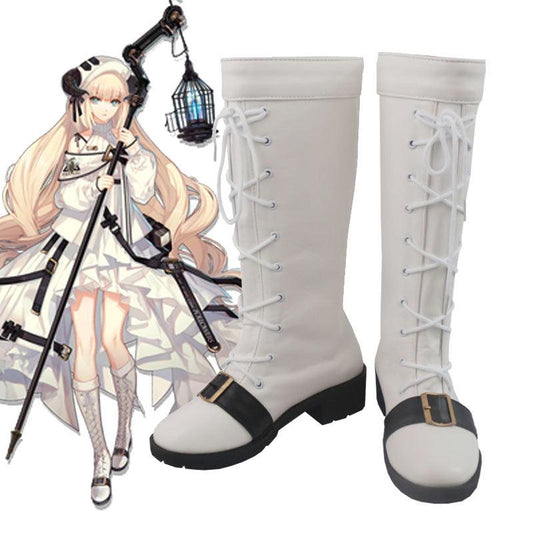 arknights nightingale game cosplay boots shoes for carnival anime party