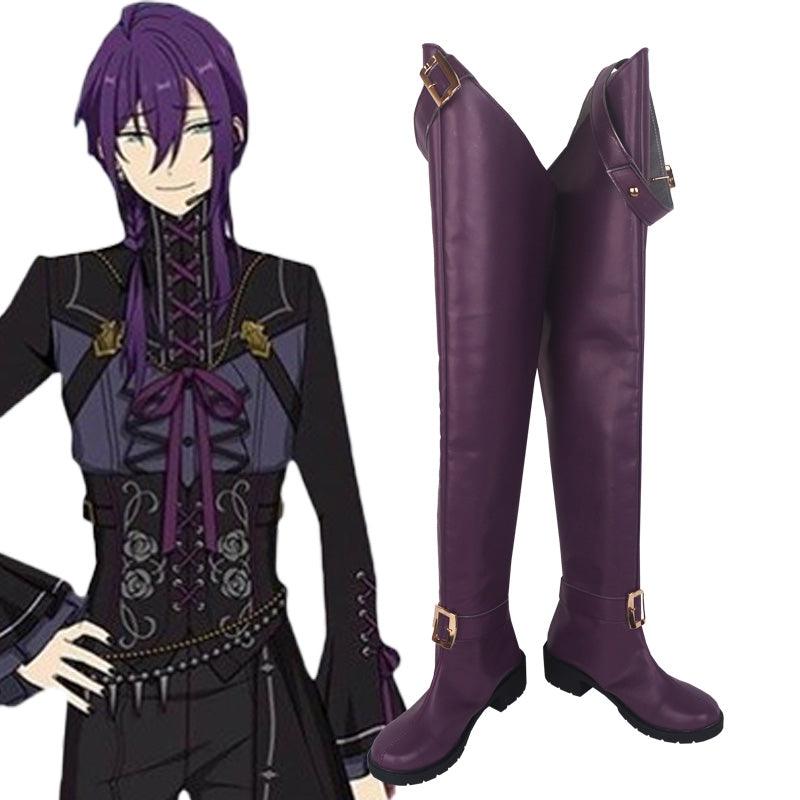 Ensemble Stars ES2 Distorted Heart Ayase Mayoi Purple Game Cosplay Shoes for Anime Carnival - coscrew