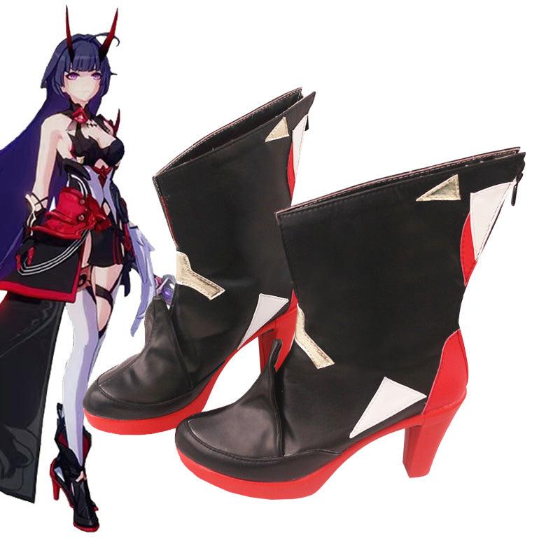 honkai impact 3 raiden mei herrscher of thunder game cosplay boots shoes