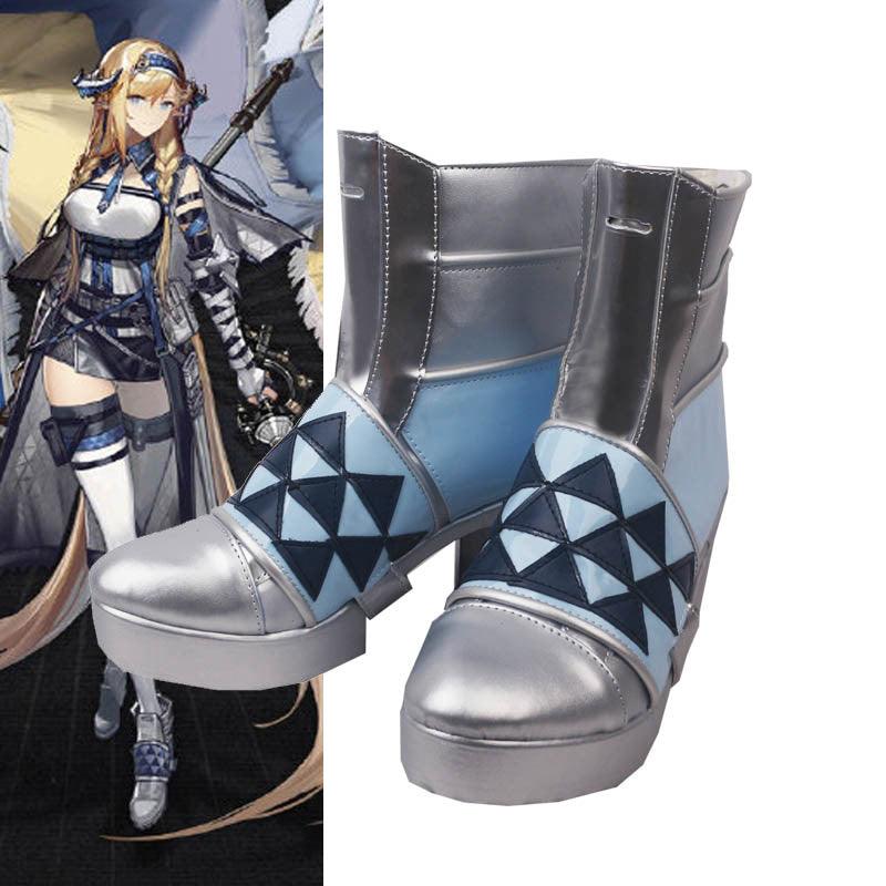 Arknights Saileach Game Cosplay Blue Boots Shoes for Cosplay Carnival - coscrew