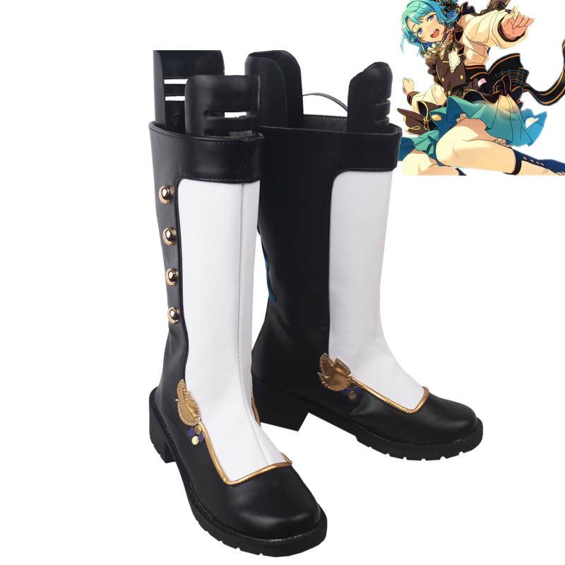 ensemble stars es shino hajime black white game cosplay boots shoes for anime carnival