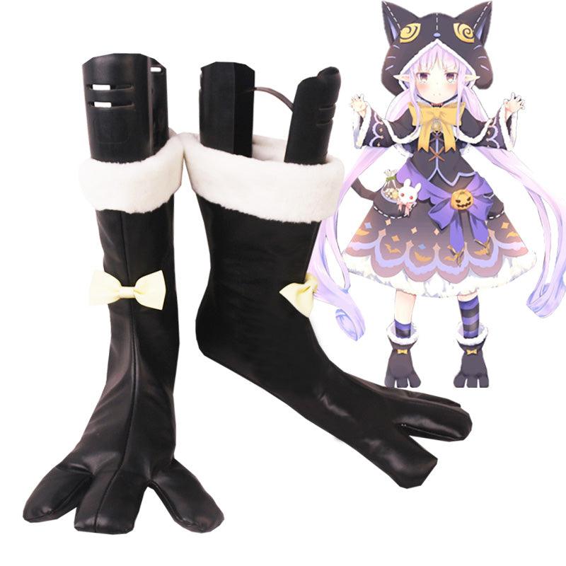 princess connect re dive yui kokura halloween anime game cosplay boots shoes