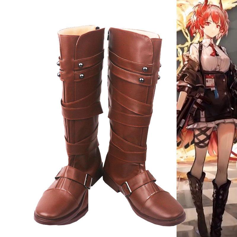 Arknights Fiammetta Game Cosplay Boots Shoes for Carnival Anime Party - coscrew