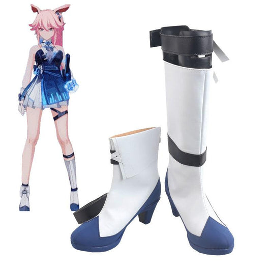 Honkai Impact 3 Yae Sakura Hyoukai Sonata Goushinnso Memento Game Cosplay Boots Shoes - coscrew