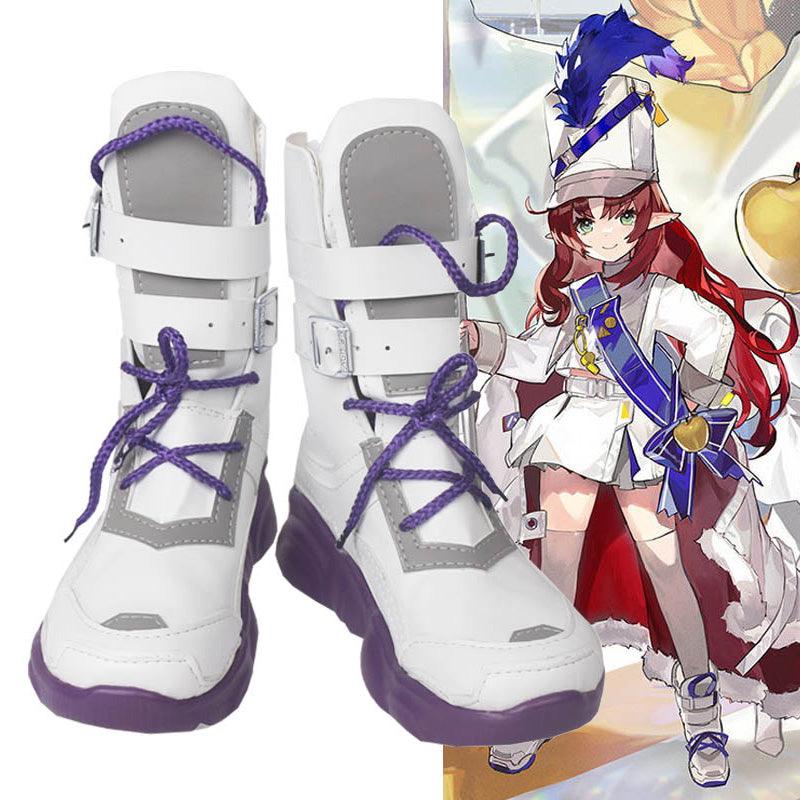 Arknights Myrtle Light Gold Celebration Summer Game Cosplay Boots Shoes for Carnival - coscrew