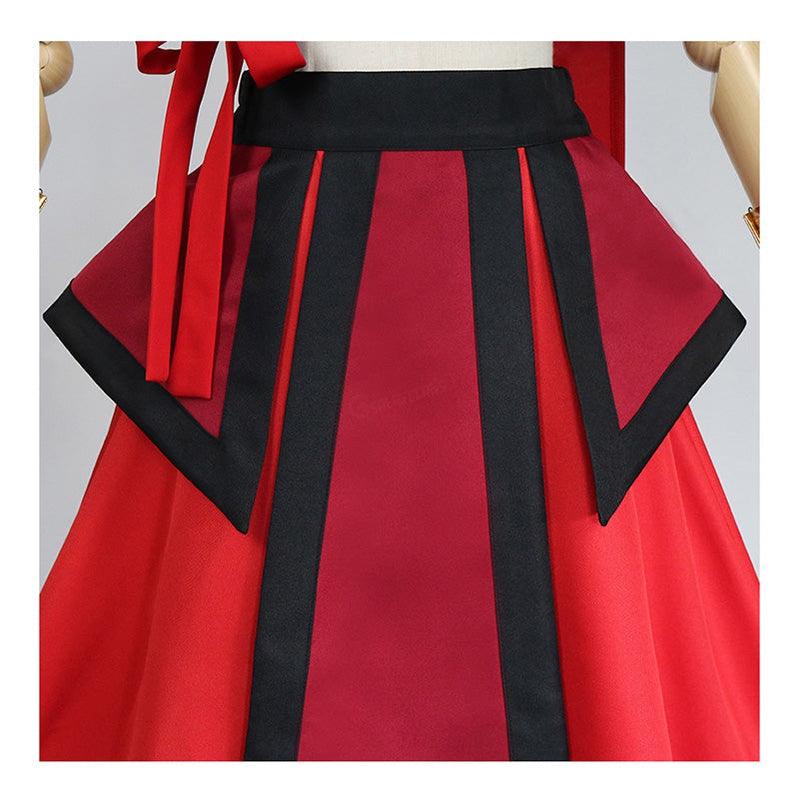 Anime Avatar: The Last Airbender Katara Red Dress Outfit Cosplay Costume